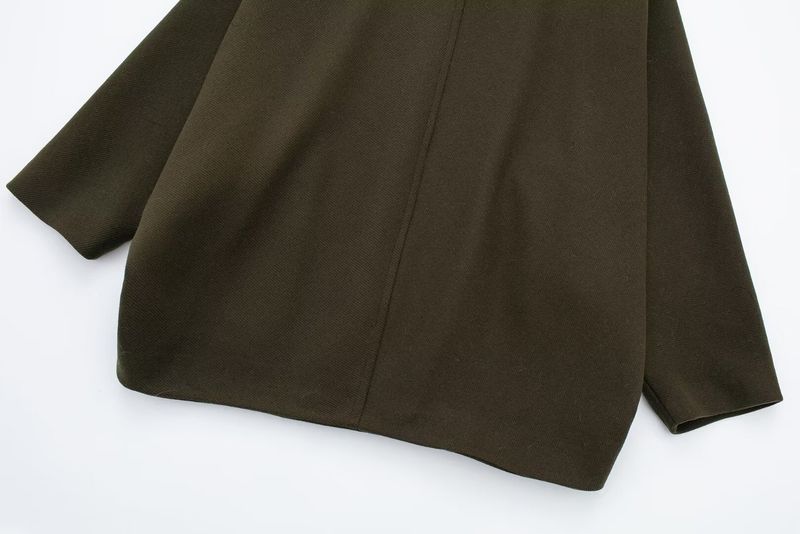 Women's clothing 2024 autumn and winter new wool blend short loose coat jacket_voghion.com