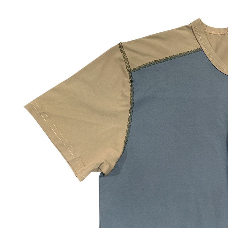 2024 Summer New Men's Colored Short sleeved Henley Shirt American Button T-shirt_voghion.com
