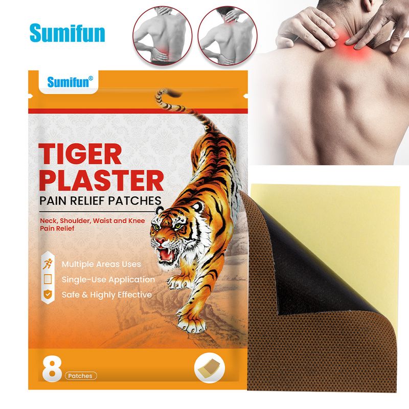 Sumifun English Tiger Equipment Brand Far Infrared Relieving Patch Joint Discomfort And Muscle Pain K00000 1_voghion.com
