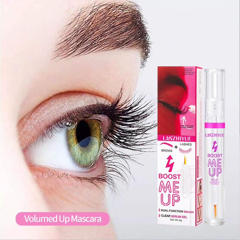 Mascara Cosmetics LANZHIYUE Eyelash Liquid Eyebrow Liquid Two In One Thick Curling Big Eyes Makeup Dual Purpose_voghion.com