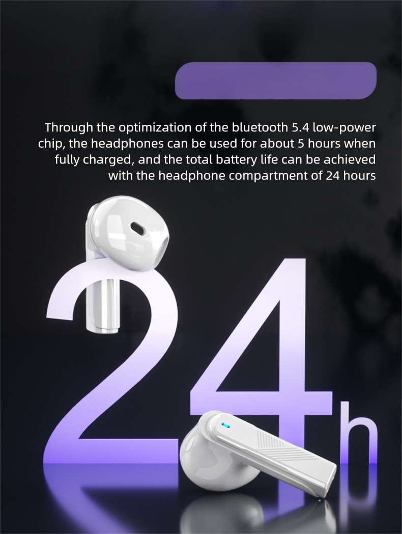 G61 Bluetooth Headset ENC Intelligent Noise Reduction Comfortable In-Ear Gaming Music Mecha Cool Appearance Ultra-Long_voghion.com