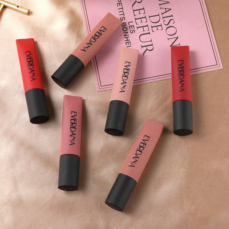 Velvet Matte Box Liquid Lipstick Long lasting Moisturizing, Not Easy to Stain Cup Fading Waterproof Lip Gloss_voghion.com