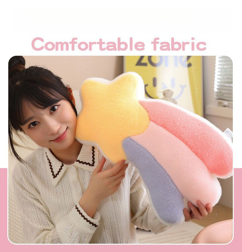 Cuscino da comodino con motivo a cuore, decorazione per finestra a bovindo, per camera da letto, cameretta dei bambini, arcobaleno Ins_voghion.com