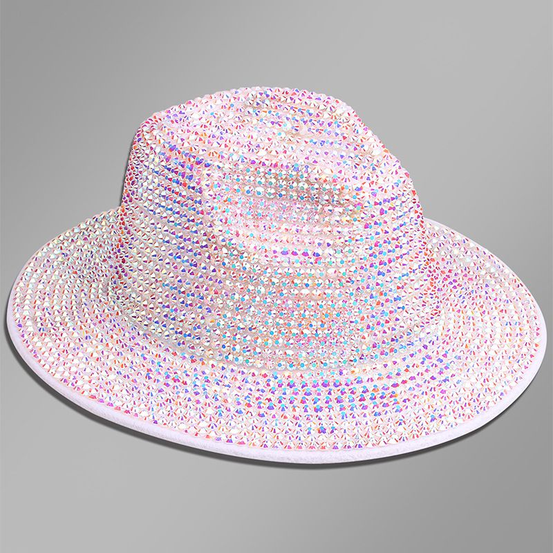 Nuovo cappello da jazz in lana britannica Full Diamond Stage con design fatto a mano_voghion.com