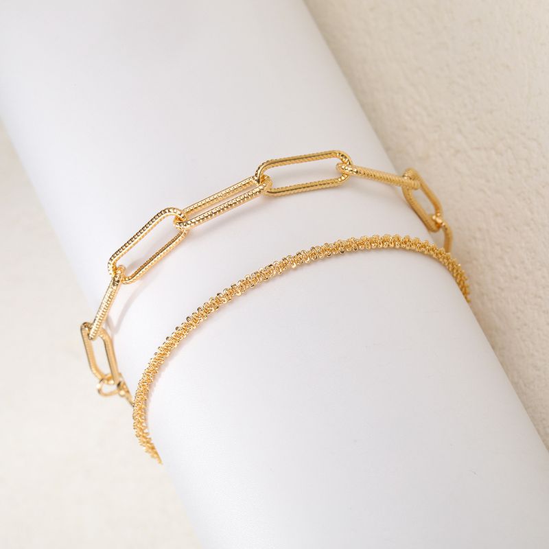 Cross-border new sparkling bracelet female ins niche design light luxury high-grade simple bracelet two-piece set_voghion.com