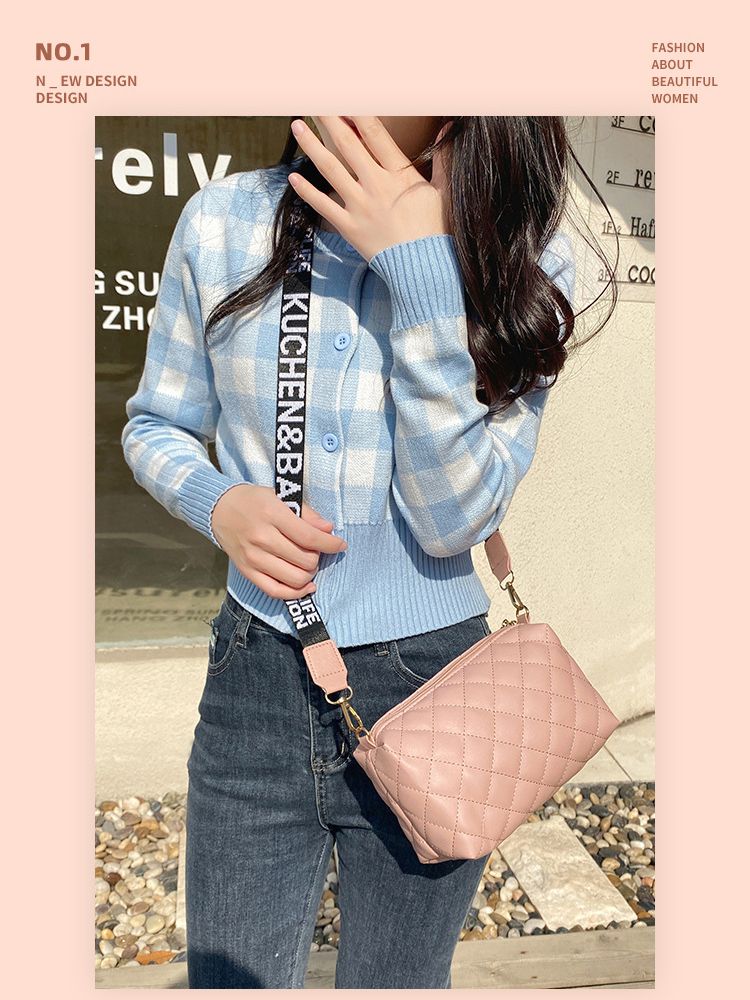 2022 Borsa a tracolla piccola per donna Trend Lingge Ricamo Fotocamera Borse a tracolla a spalla da donna alla moda femminile Borsa per cellulare_voghion.com