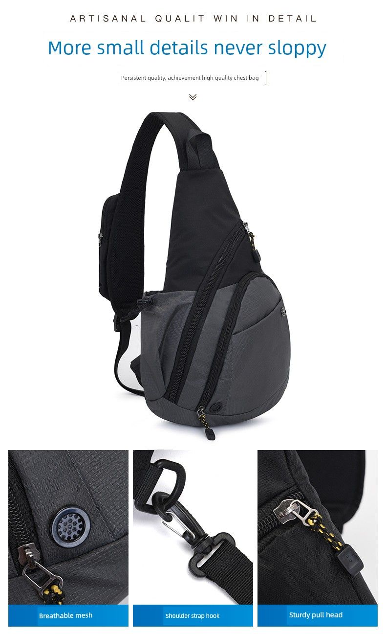 Sac à bandoulière multifonction imperméable pour homme, idéal pour les loisirs en plein air_voghion.com