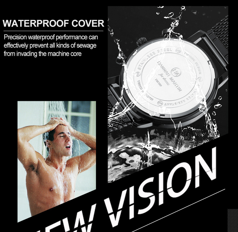 Men's Stainless Steel Quartz Watch With Calendar, Luminous Hands, And Water Resistance - Stylish Casual Timepiece For Everyday Wear_voghion.com