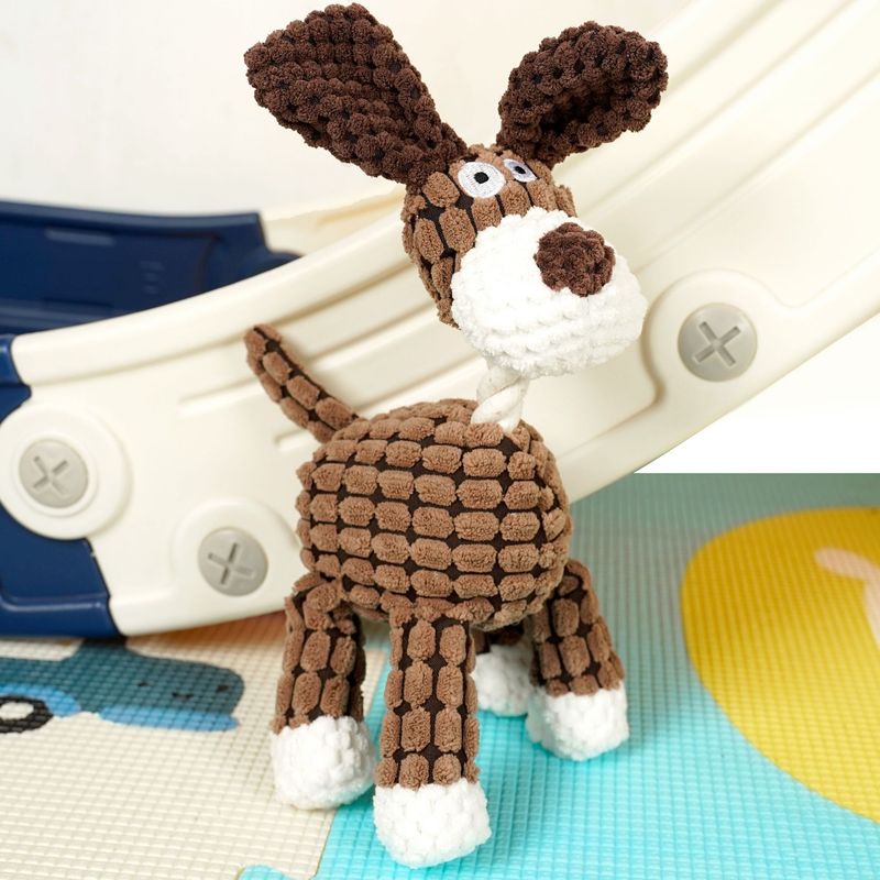 Pet Cotton Rope Chew-Resistant Plush Sound Interactive Cat Toy Dog Supplies_voghion.com
