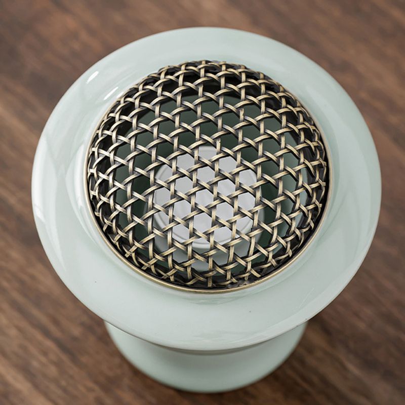 Bruciatore di incenso elettrico ad alta temperatura Celadon, riscaldamento con regolazione della temperatura temporizzata, bruciatore di aromi elettronico specializzato da 110 V_voghion.com