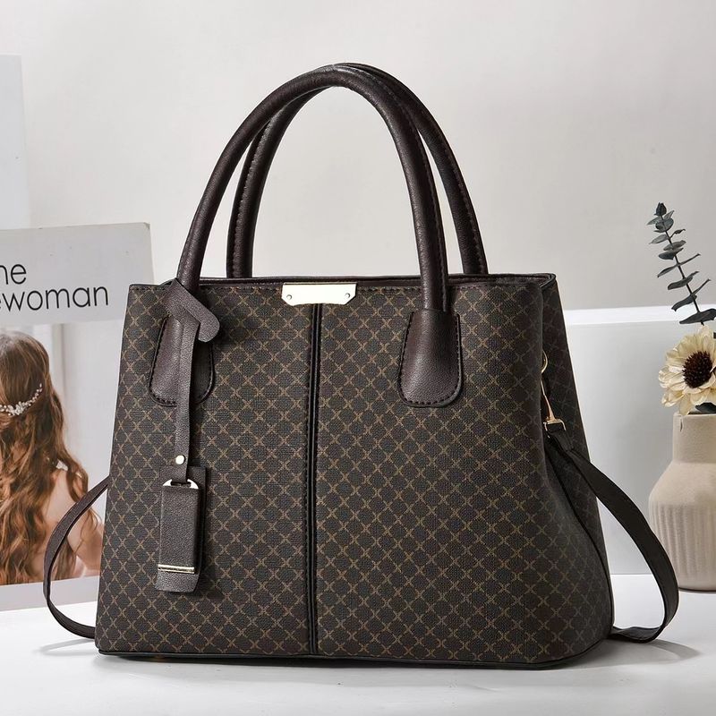 Borsa a tracolla singola da donna con motivo litchi, 2024_voghion.com