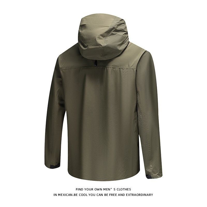 Giacca impermeabile termosaldata da uomo, stile autunno 2024, per uomo, giacca a vento da esterno_voghion.com