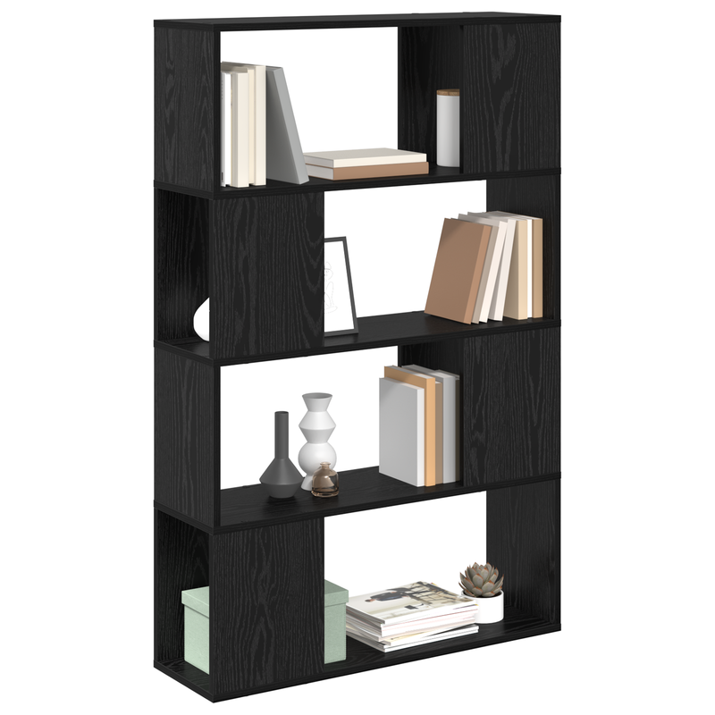 Unterhaltungszentrum Schwarze Eiche Holzwerkstoff 80 x 24 x 124 cm_voghion.com