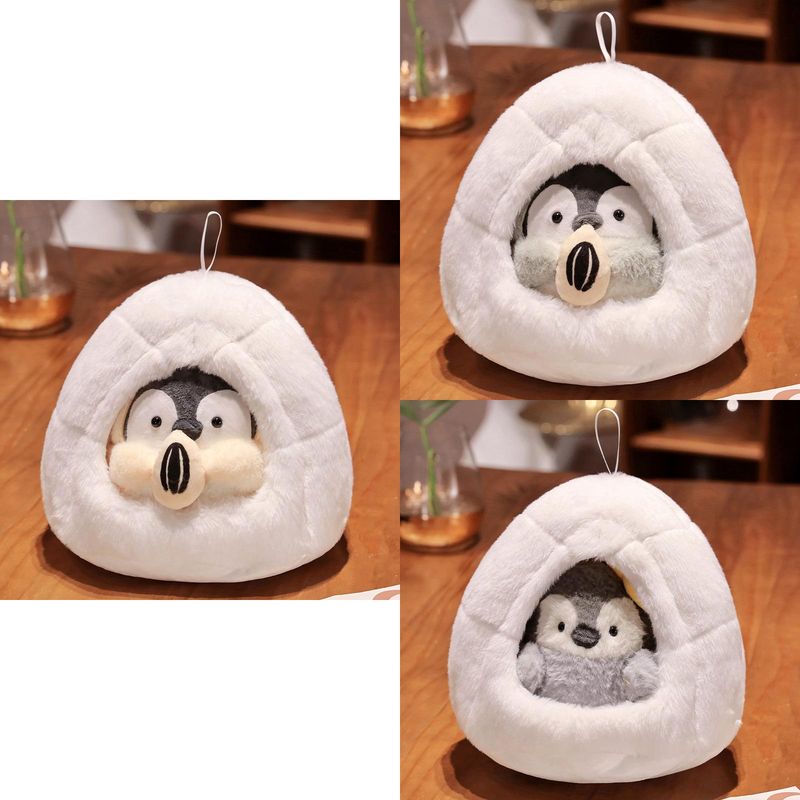 Penguin Plush Cute Toy Pet Nest Doll Doll Ocean Museum Souvenir Wholesale Grey Seed Nest Penguin Small_voghion.com