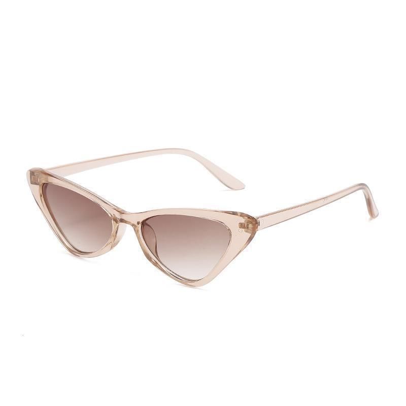 Occhiali da sole cat eye resistenti ai raggi UV, occhiali da sole rosa, nuovi occhiali da sole triangolari personalizzati_voghion.com