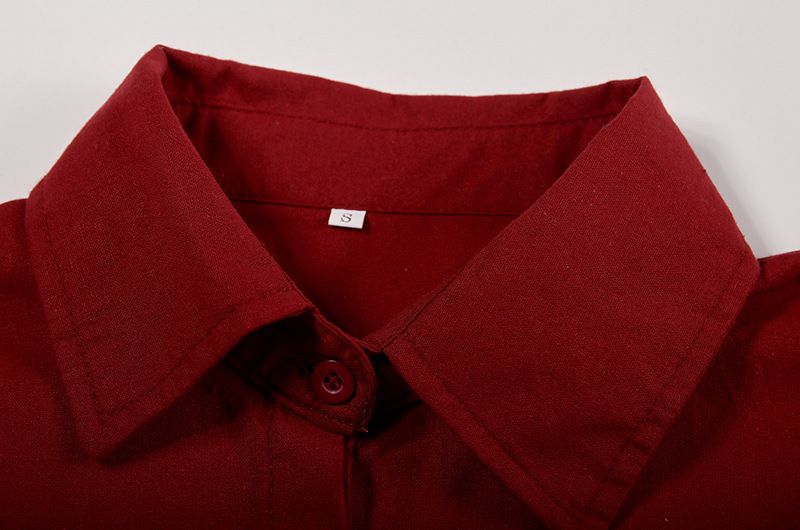 Damenbekleidung Zweiteiliges Set für Damen mit langärmeligem Revers und lässigem Frühlings- und Herbstanzug in einfarbiger Hose mit weitem Bein_voghion.com