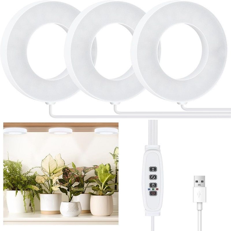 Lampada per la crescita delle piante a LED, supporto per fiori, parete per piante verdi, fiori in vaso, piante grasse, soffitto a spettro completo, luce di riempimento per piante, fabbrica_voghion.com