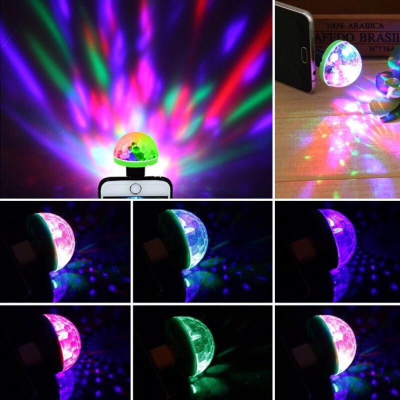 Mini USB LED Disco DJ Stage Light Portable Family Party Ball Colorful Light Bar Club Stage Effect Lamp Mobile Phone Lightings MYY_voghion.com