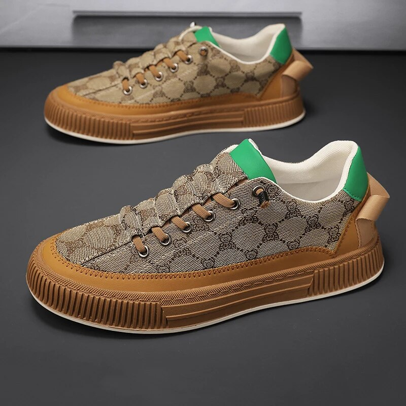 Scarpe da ginnastica casual da uomo Scarpe piatte vulcanizzate Scarpe da tennis da skateboard progettate su misura Scarpe sportive da passeggio senza lacci 39-44_voghion.com