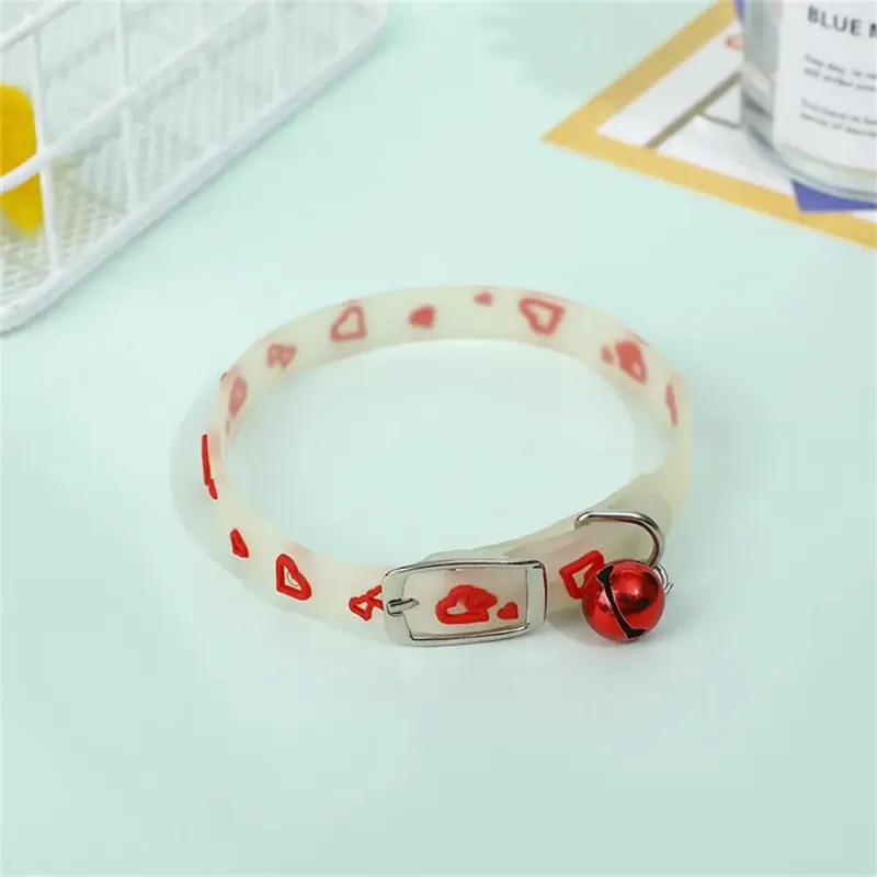 Fluorescent Silicone Dog Collar By PawParty Store_voghion.com