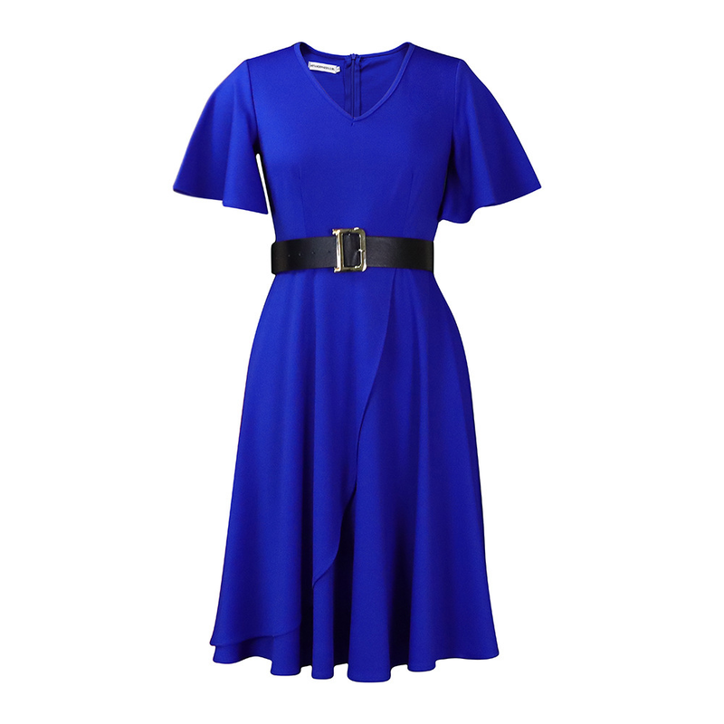 Abbigliamento da donna Manica a tromba da donna tinta unita taglia grande_voghion.com