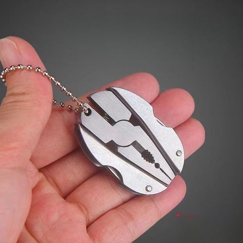 【Fan Exclusive Offer】Outdoor Multi-Function Folding Self-Rescue Portable Mini Keychain Pliers_voghion.com