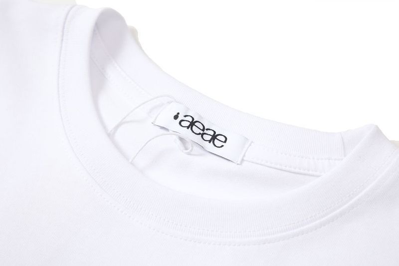 Aeae Top alla moda coreano con stampa di lettere, estivo, dolce, largo, snellente, a maniche corte, da donna_voghion.com