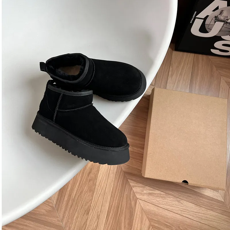 Designer Fluffy Snow Boots Mini Women Men Winter Australia Tasman Platform Ug Boot Fur Slipper Ankle Wool Shoes Sheepskin_voghion.com