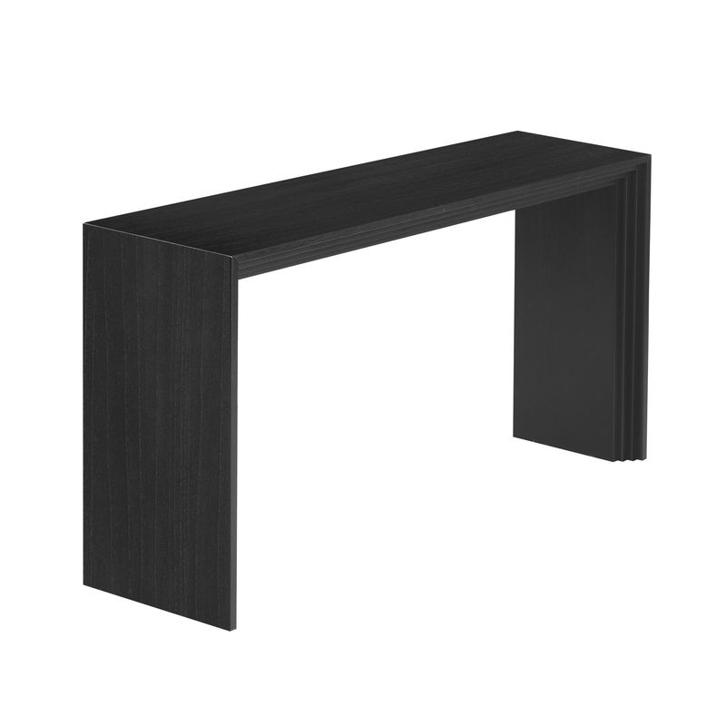 Modern Style Console Table Made Of Paulownia Solid Wood Veneer,Suitable For Foyer, Living Room, Or Entryway_voghion.com