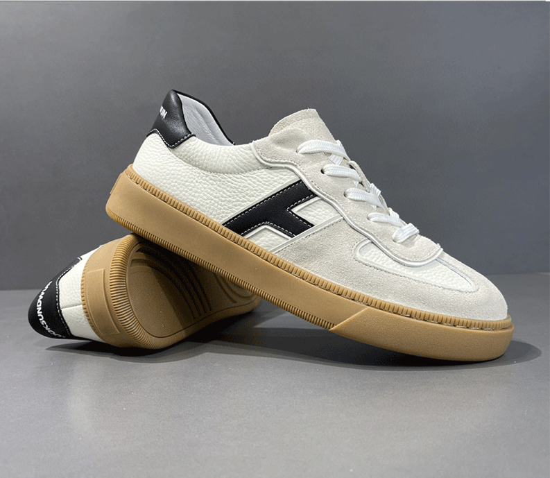 Oberschicht Rindsleder Training echtes Leder, Herrenschuhe, trendige vielseitige Ledersohlen, Sport- und Freizeit-Boardschuhe_voghion.com