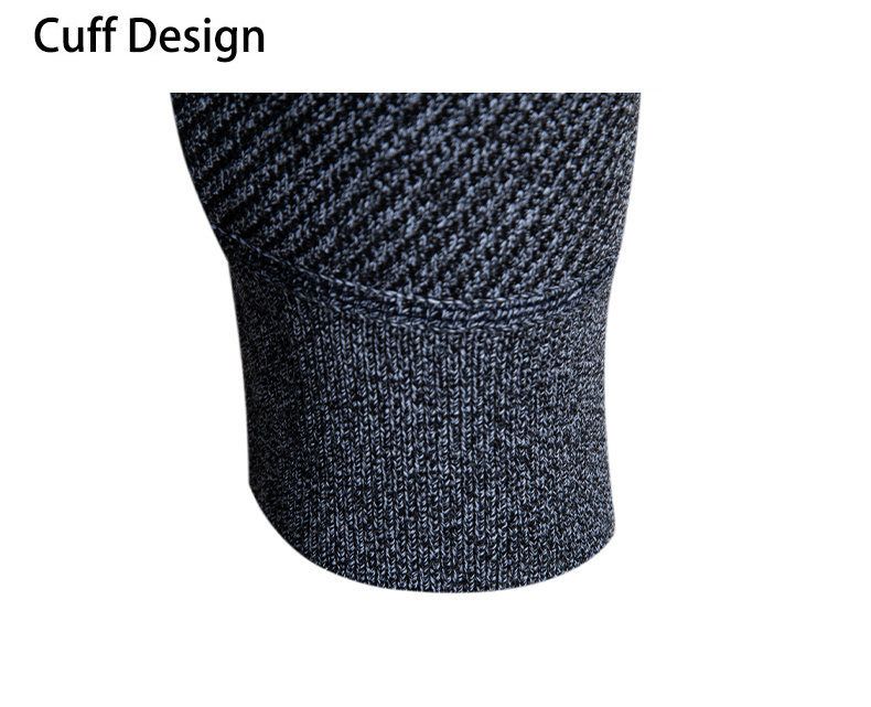 Herrenbekleidung – Fleecegefütterter Strickjackenpullover, warmer Winterpullover mit V-Ausschnitt für lässige und stylische Outfits (erhältlich in 5 klassischen Farben und 4 Größen)_voghion.com