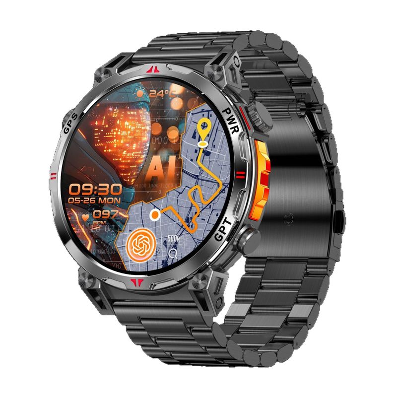 Cross-Border Neuheit KC93 Outdoor-Smartwatch mit Bluetooth, Anruffunktion, GPS, Sport-Tracking und AMOLED-Display_voghion.com