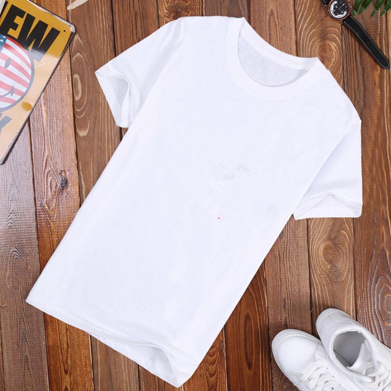 2025d Herren-T-Shirt aus reiner Baumwolle mit Rundhalsausschnitt, kurzes T-Shirt, einfarbig weiß, lockere Passform, Übergröße, halbe Ärmel_voghion.com