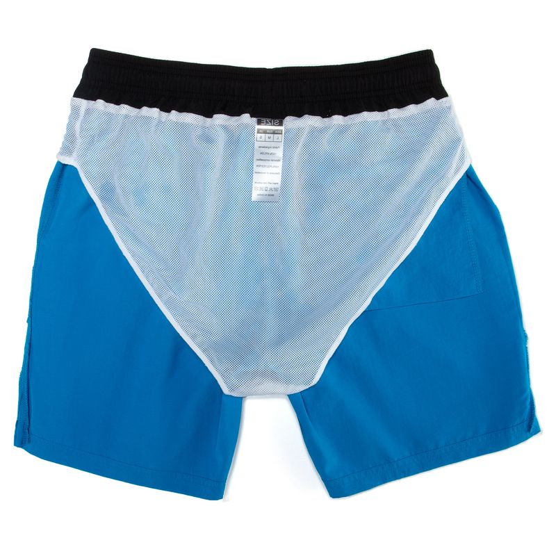 Pantaloncini da spiaggia da uomo in stile europeo - Impermeabili e foderati per spiaggia e nuoto (cavallo con tassello, vestibilità ampia, asciugatura rapida, nero/blu, dalla S alla XXL)_voghion.com