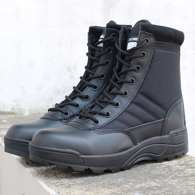 Botas tácticas para hombre, nuevas botas de combate al aire libre, para senderismo, de la Fuerza Especial, 2024_voghion.com