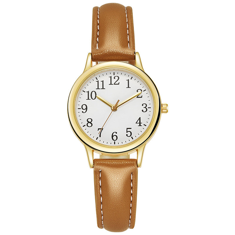 New Simple Digital Fashion Quartz Small Belt Women's Watch_voghion.com