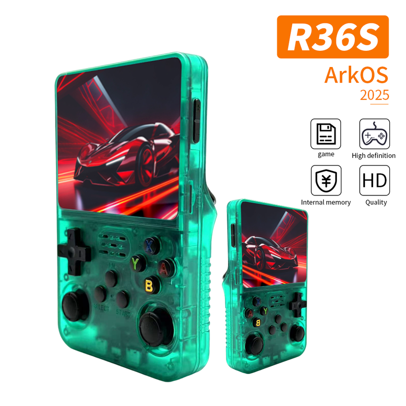 128GB Handheld Linux System 3.5-inch Screen 64GB Portable Pocket Game Console R36S_voghion.com