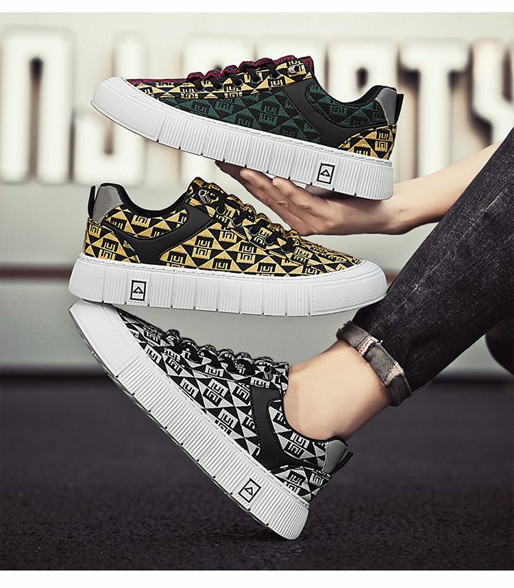 Zapatillas de lona para hombre 2024 nuevas de otoño transpirables, versátiles, informales, planas, antideslizantes y con aumento de altura, deportivas para jóvenes a la moda_voghion.com