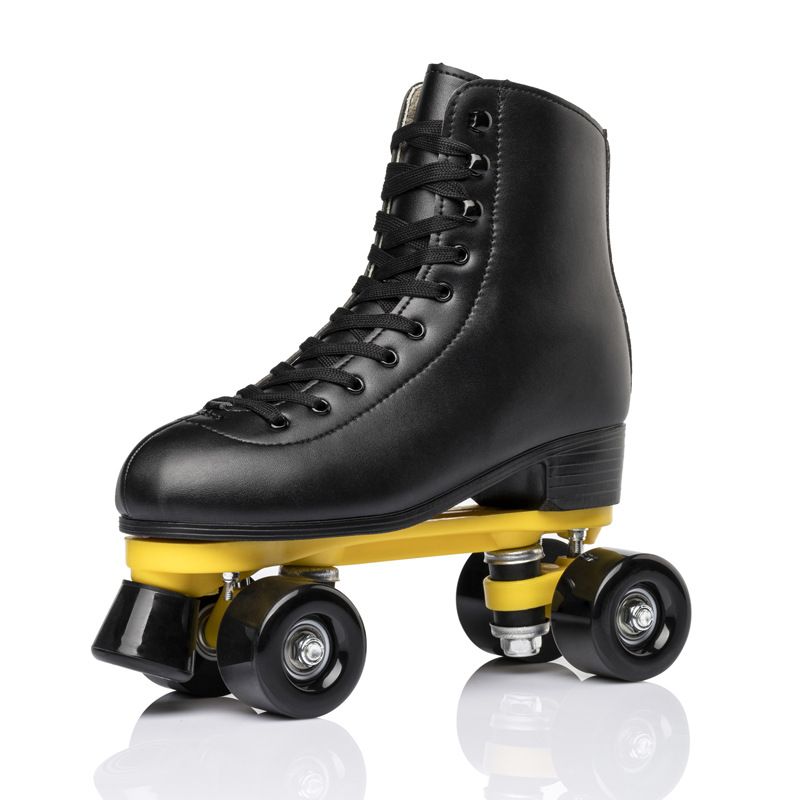 Men's and women's double row Breathable comfortable roller skates PU wheel green durable_voghion.com