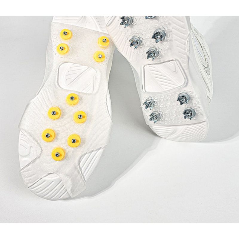 Outdoor Gripper Anti-Slip Shoe Covers For Adults And Children Climbing Fishing Snow Boots 10-Tooth Sole Spikes Winter_voghion.com