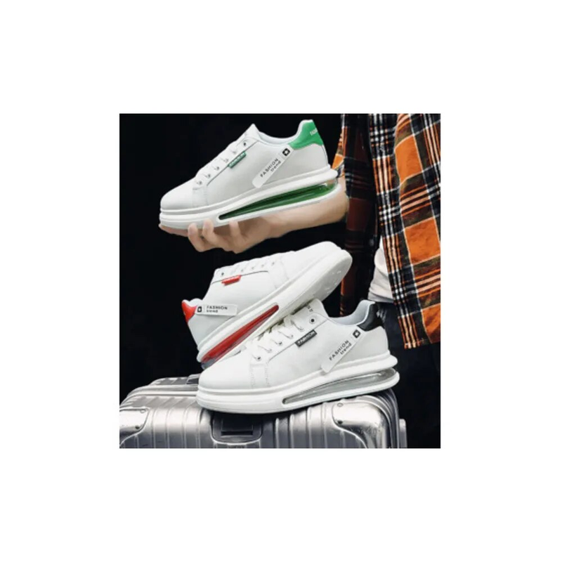 Height Increasing Fashion Brand Sneakers Men Casual Soft Comfortable Pu Leather Breathable Flats Shoes for Man tenis_voghion.com