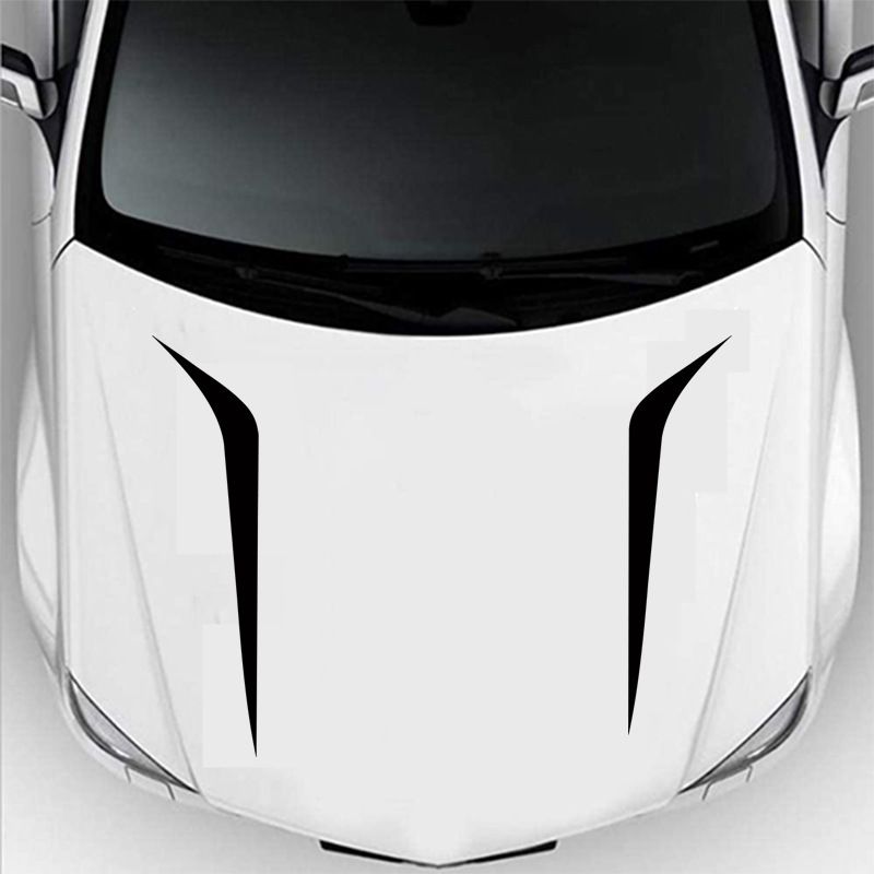 Adesivo per copertura auto multiuso, adesivo decorativo per testata, strisce di linea modificate per cofano_voghion.com