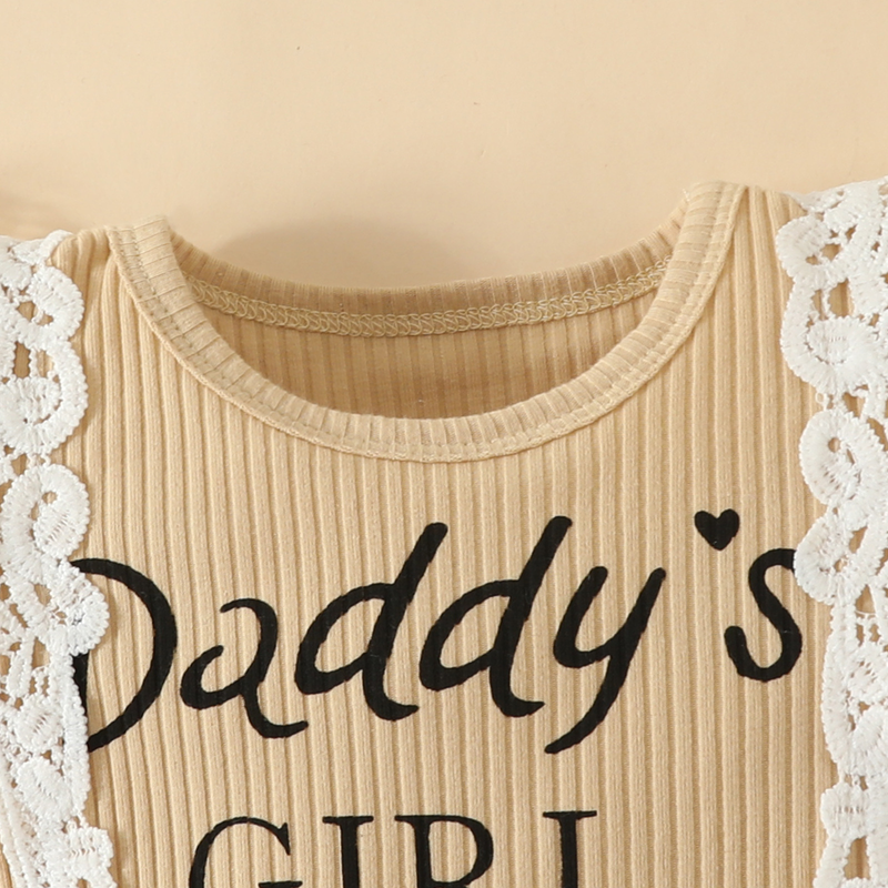 Babies' clothes Summer baby girl lace short-sleeved triangle romper top shorts girls lace letters short-sleeved flower bow tide_voghion.com