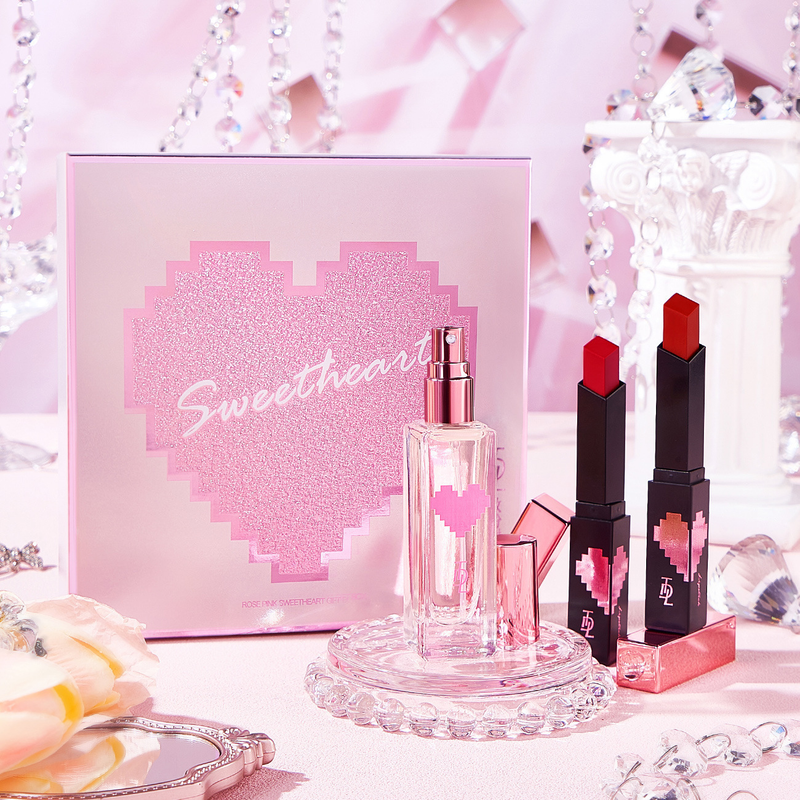 Luxuriöses Lippenstift-Parfüm-Set für Frauen, Valentinstag, Weihnachten, Geburtstagsgeschenk_voghion.com
