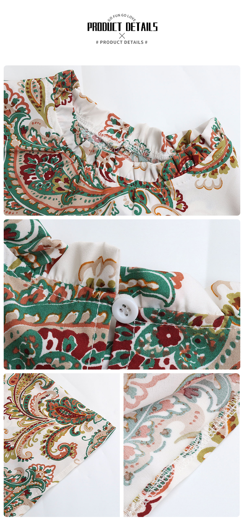 Overhemd met etnische stijl en print met vliegende mouwen_voghion.com