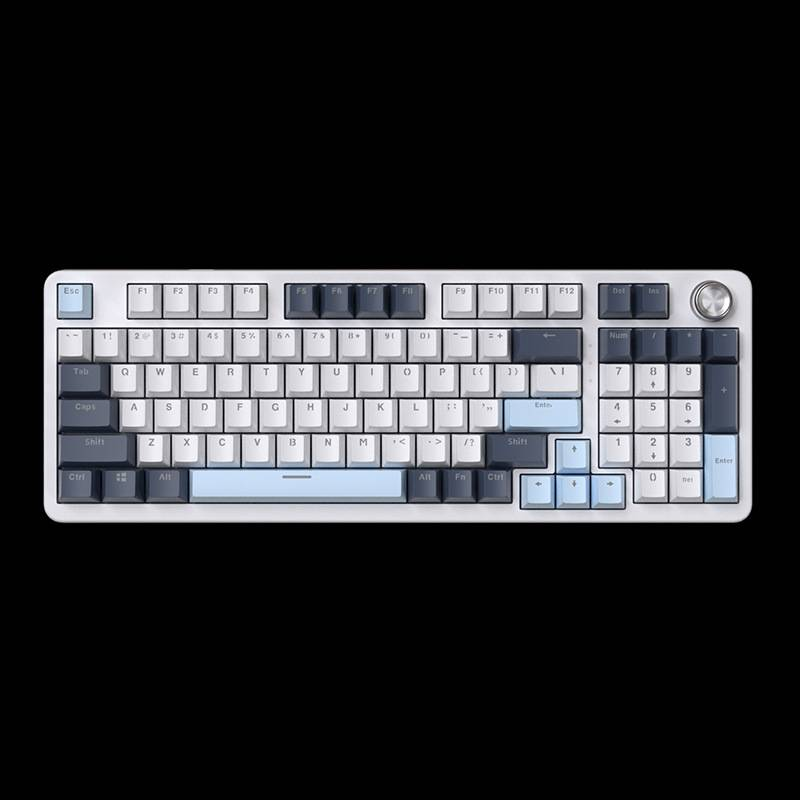 Mixed Light 90 % Dichtungsstruktur, Tastatur, Multimedia-Knöpfe, Duplex-Gaming-Mechanisch mit 5 Lagen Polsterung und Knöpfen (LEOBOG Reaper Switch)_voghion.com