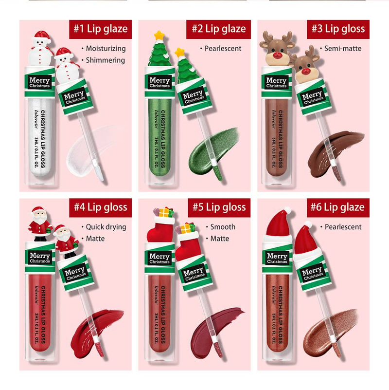 Chrëschtlippengloss Chrëscht léif Popp Lippengloss Gréng fein schimmernd Matt Lippengloss_voghion.com