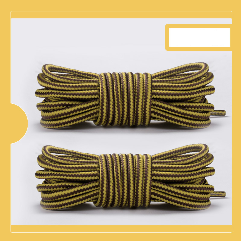 Accessori per scarpe stivali Martin a righe rotonde, stivali militari casual, neri e bianchi, lacci in stile britannico_voghion.com