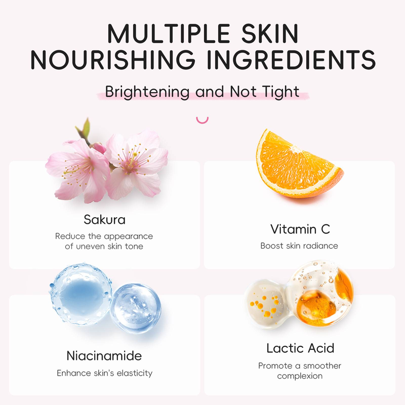 LAIKOU Sakura sejas skrubis - maigs pīlings un mitrināšana, 25g_voghion.com