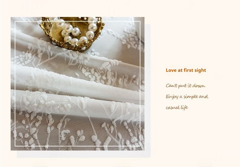 Tovaglia in pizzo francese – Copritavolo ricamato in poliestere per matrimoni, sala da pranzo e arredamento per la casa (90x90 cm/120x120 cm/140x140 cm/140x180 cm, bianco)_voghion.com
